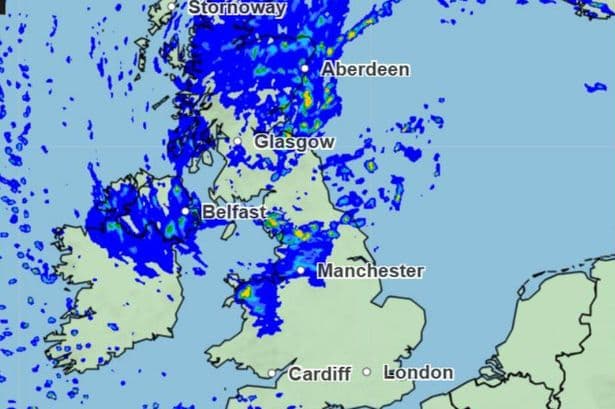 Met Office names 27 areas to face heavy rain on Wednesday - see full list