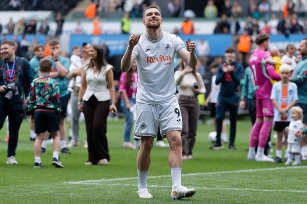 Swansea City reject Premier League bid for star striker Zan Vipotnik
