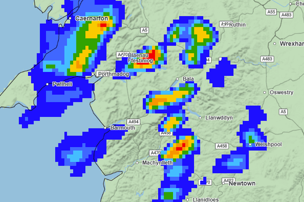 Flash flooding warning for part of Wales with heavy rain due