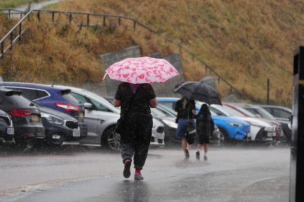 Met Office bank holiday weekend weather forecast with heavy rain and thunderstorms expected