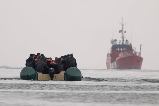 Channel chaos as 'mega dinghy' with 160 people onboard bursts into flames