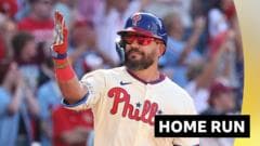 Schwarber 'obliterates' walk-off home run for Phillies to complete comeback