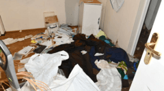 Moment police officers set foot in 'horror scene' funeral home