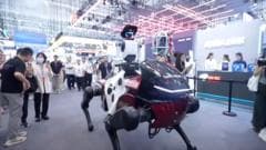 Robot horse and rider steal the spotlight at Chinese conference