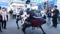 Robot horse and rider steal the spotlight at Chinese conference