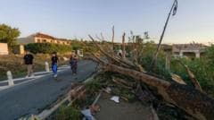 Tornado tears through French village, injuring dozens