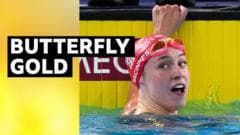'Outstanding!' GB's Macinnes wins 200m butterfly gold with 'gutsy' swim