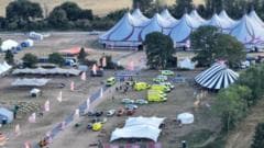Six people injured after sign falls at Christian festival