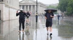 Yellow warnings in force as rain and thunderstorms hit parts of UK