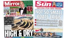 The Papers: '45m Brits in drought' and a 'Not-so-small boats crisis'