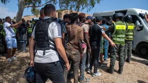 Morocco arrests 111 migrants headed for Spain's Ceuta