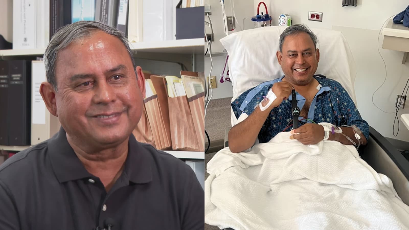 Man collapses while taking out trash; daughter’s gift saves him