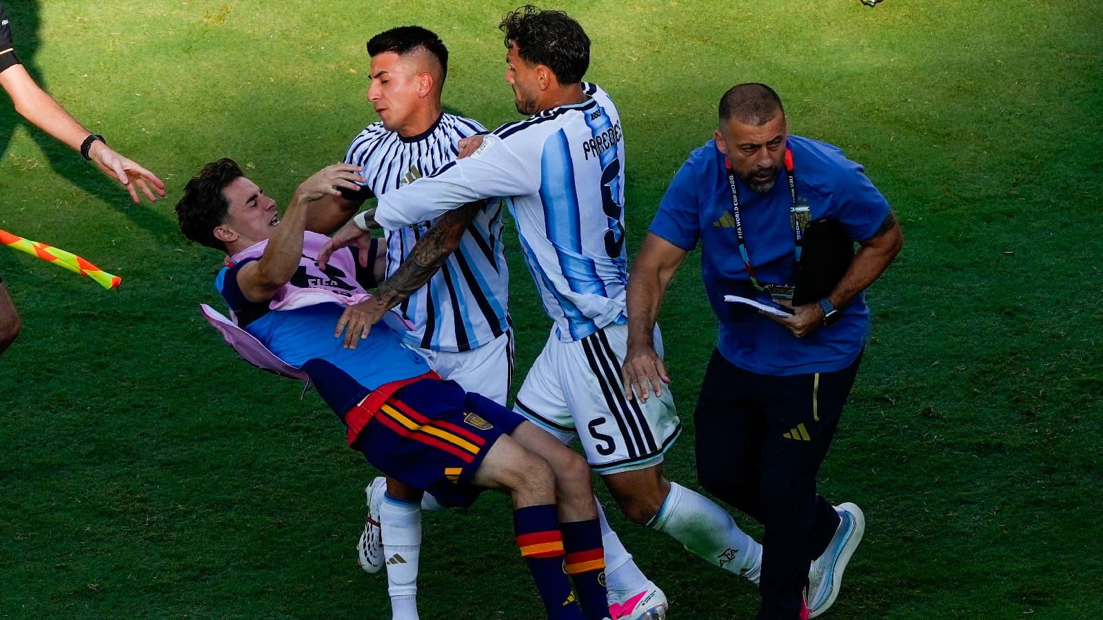 FIFA hits Argentina with World Cup charges for scuffle and ‘Malvinas’ banner