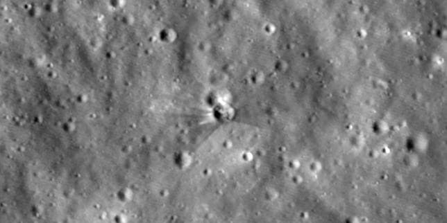 NASA images show crater on moon left by SpaceX rocket