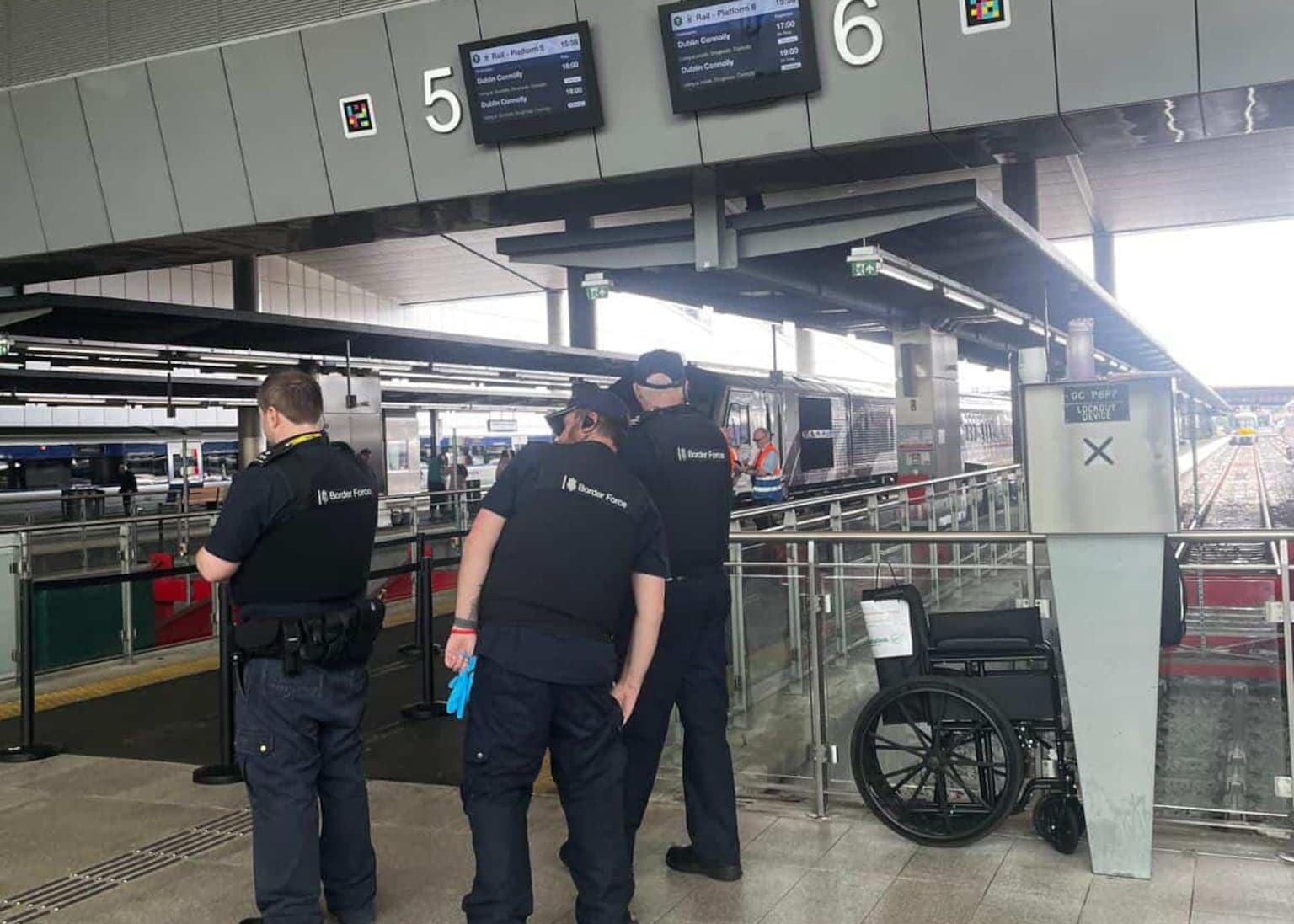 Border Force operating at Belfast’s Grand Central Station after Home Office vows crackdown on cross-border travel for ‘illegal migrants’