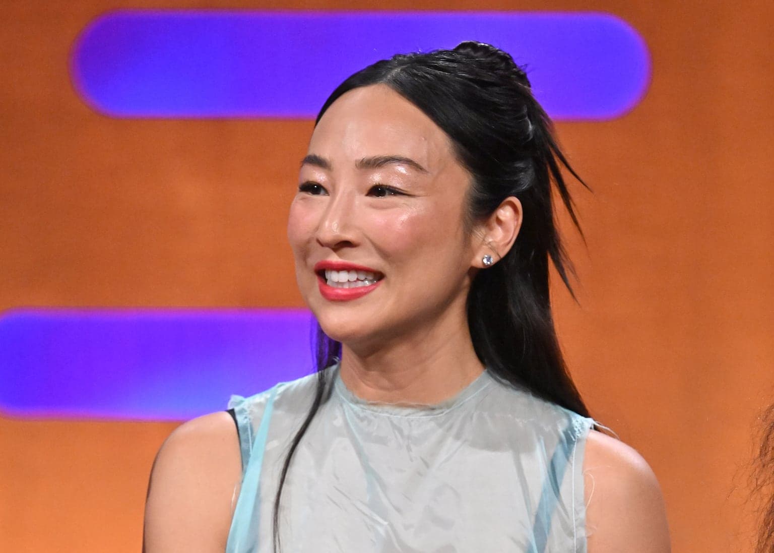 Actress Greta Lee ‘opposed to AI actors’ as films are about ‘human connection’