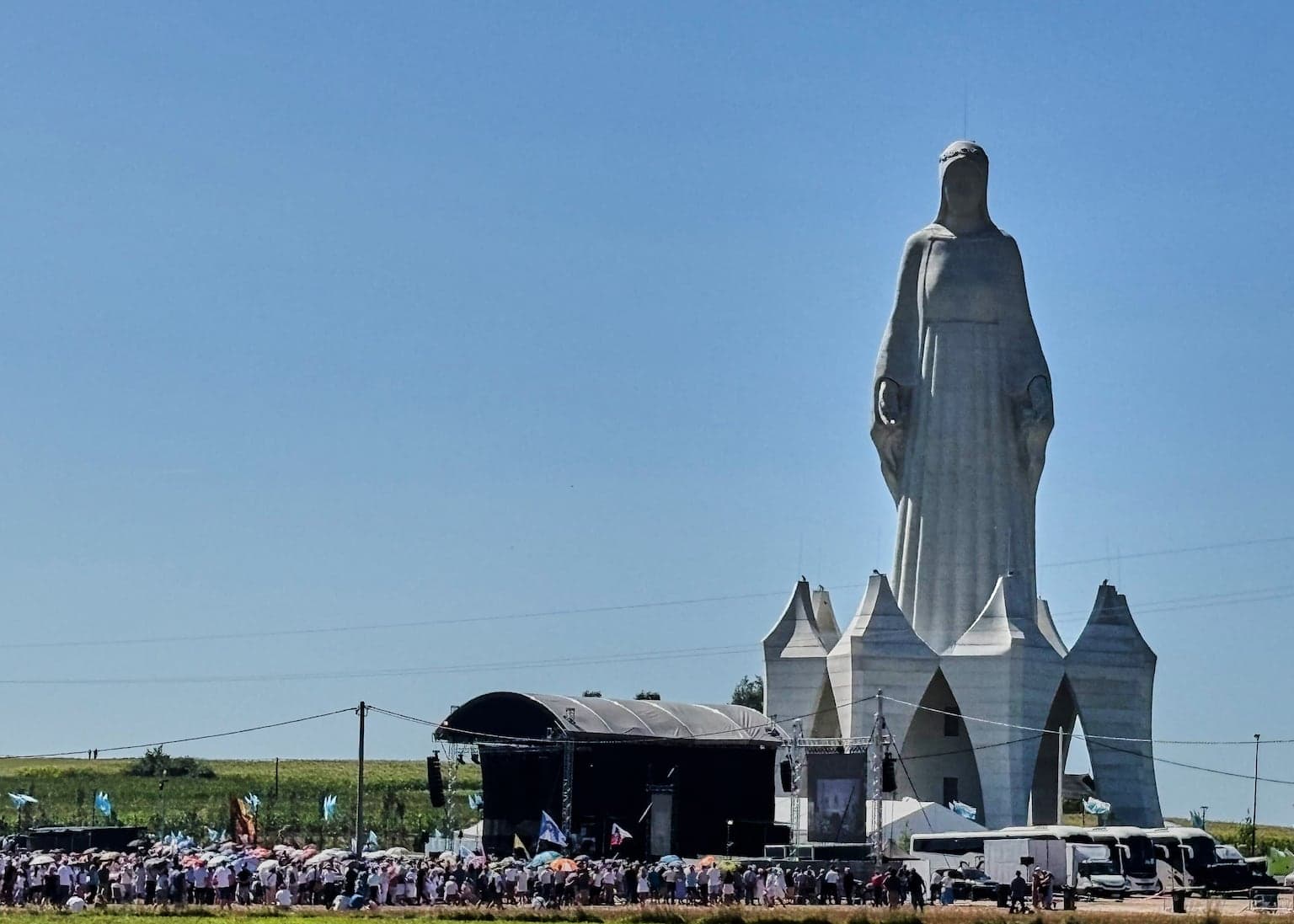 Europe’s tallest statue of the Virgin Mary is inaugurated in a small Polish village