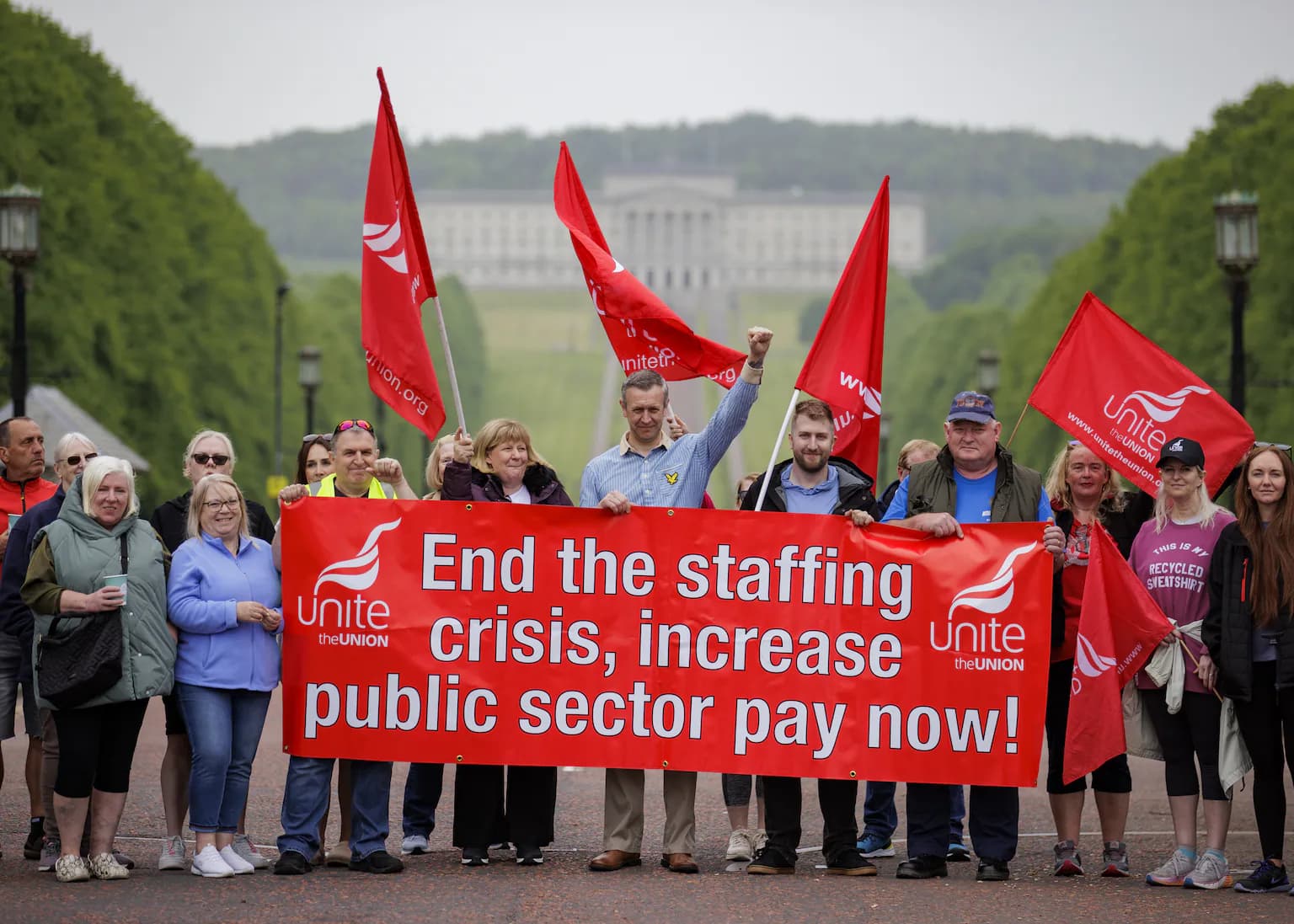 Trade unions urge Stormont to agree fair budget or face intensifying programme of industrial action