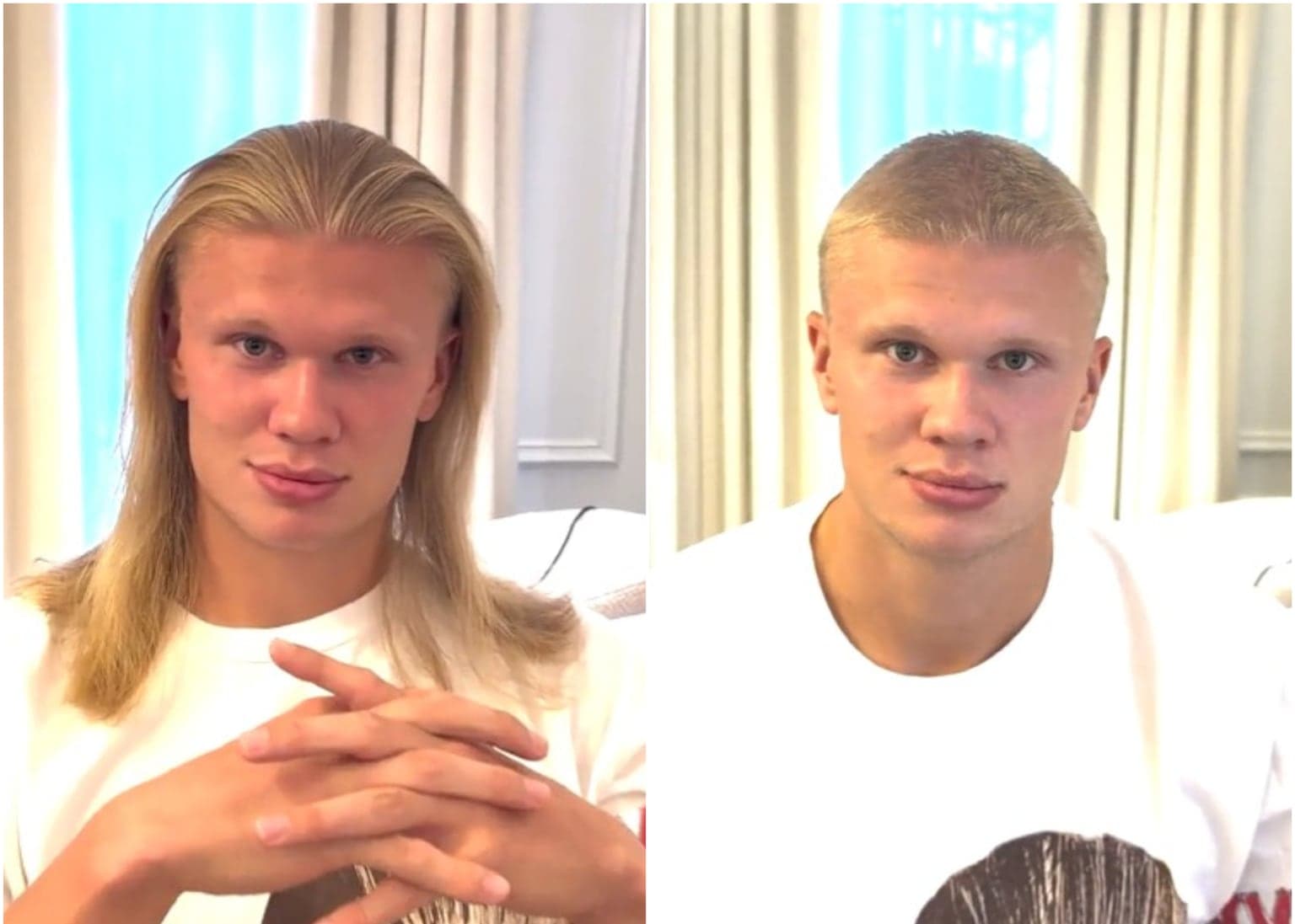 New season, new trim as Erling Haaland crops famous locks