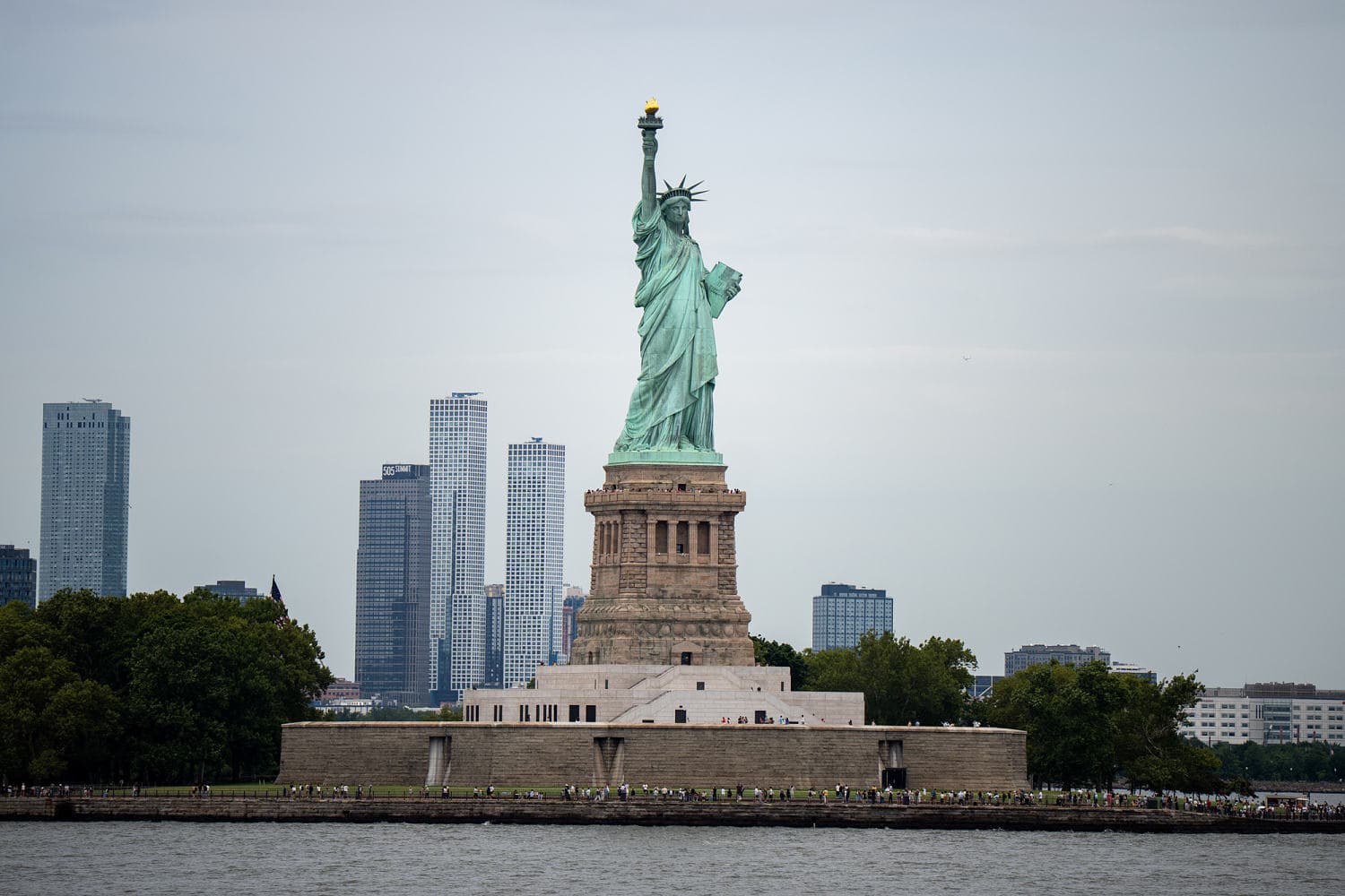 Boat capsizes near Statue of Liberty, killing woman and child