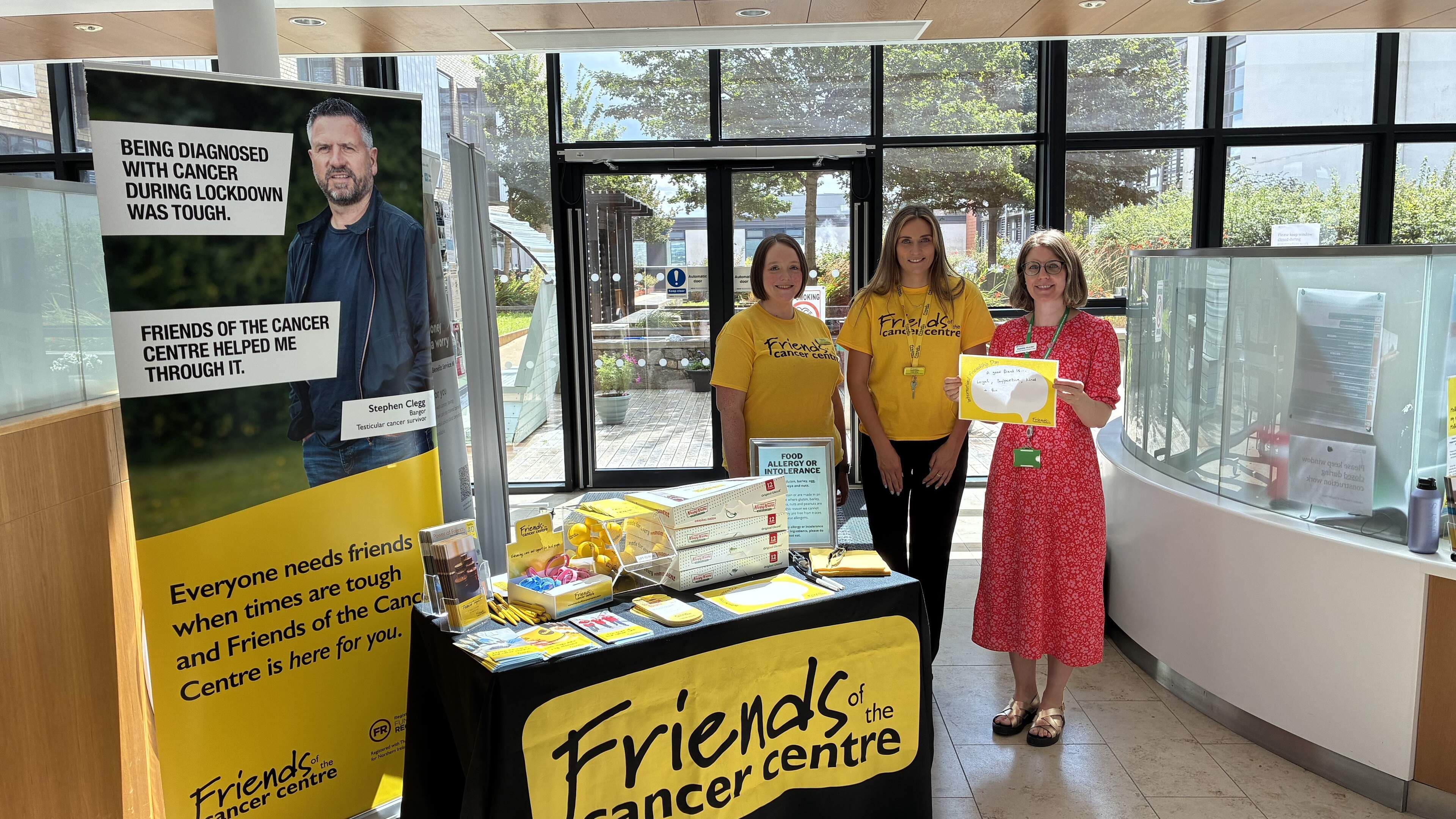 Friendship celebrated at North West Cancer Centre as charity highlights support for patients