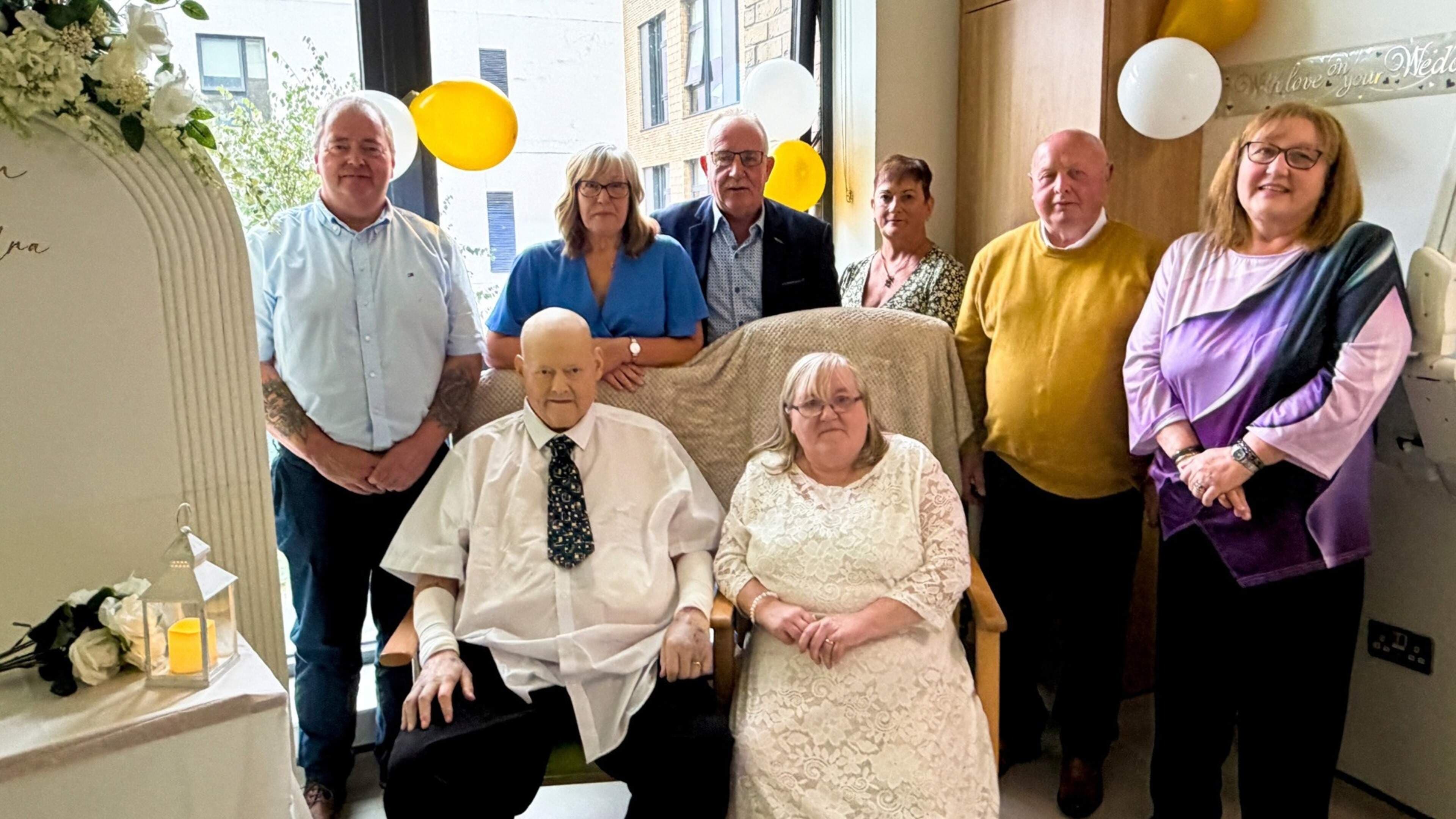 ‘A very special moment for us’: four-decade love story leads to hospital wedding after hospice proposal