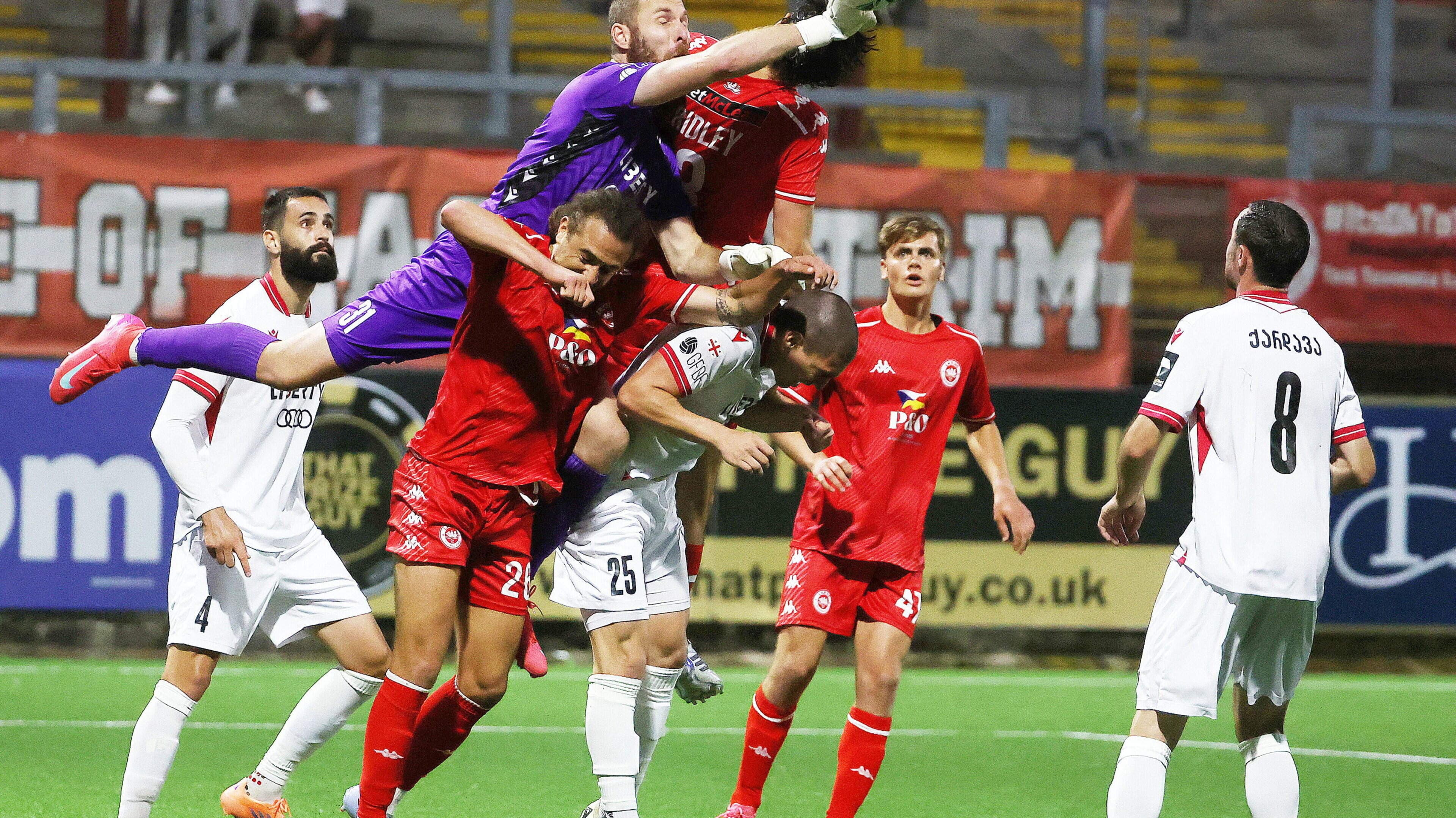 All to play for in Tbilisi after Larne dominate but fail to score in Europa League first leg