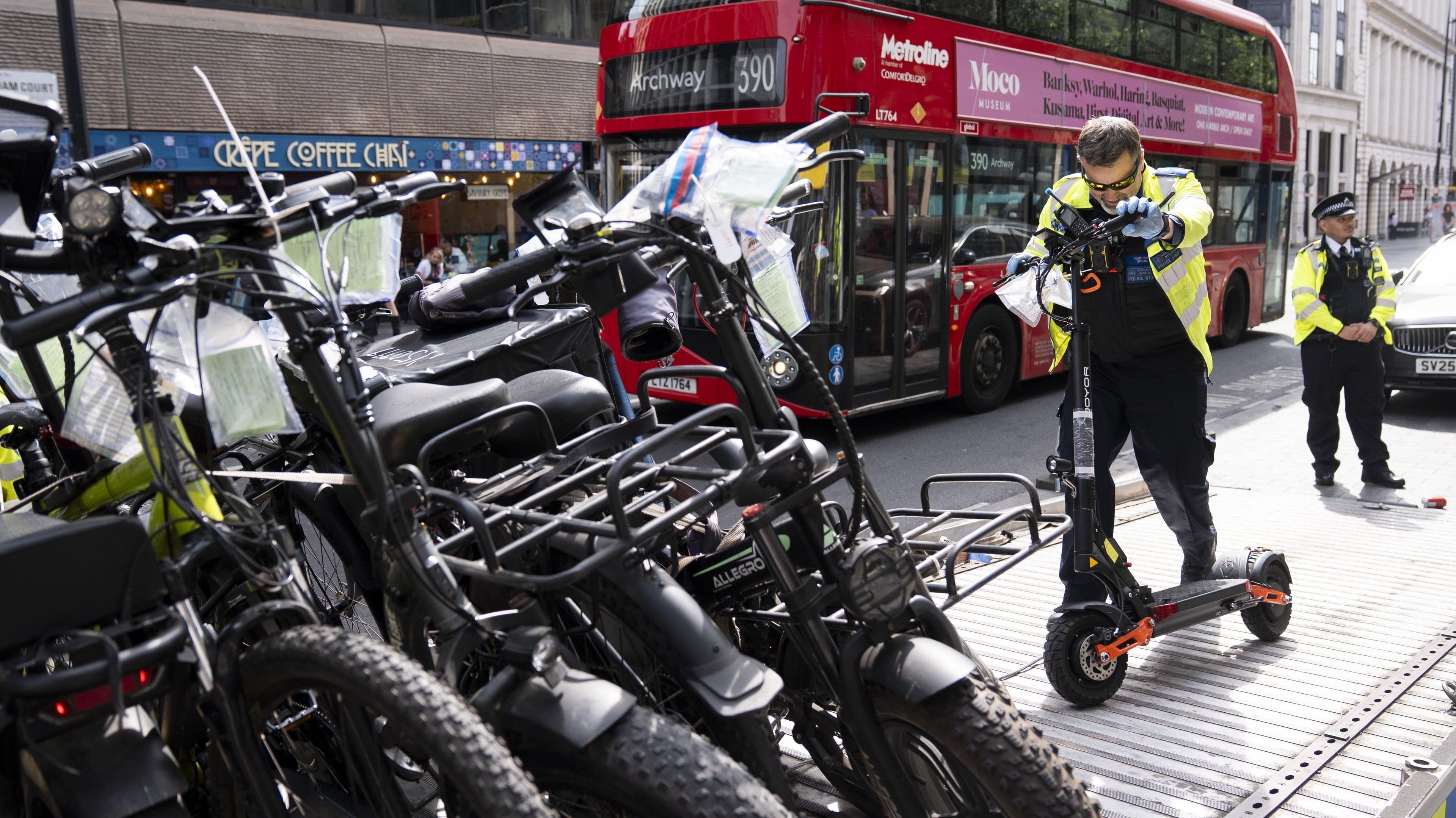 Police seizures of ‘menace’ e-bikes leap 83% in a year
