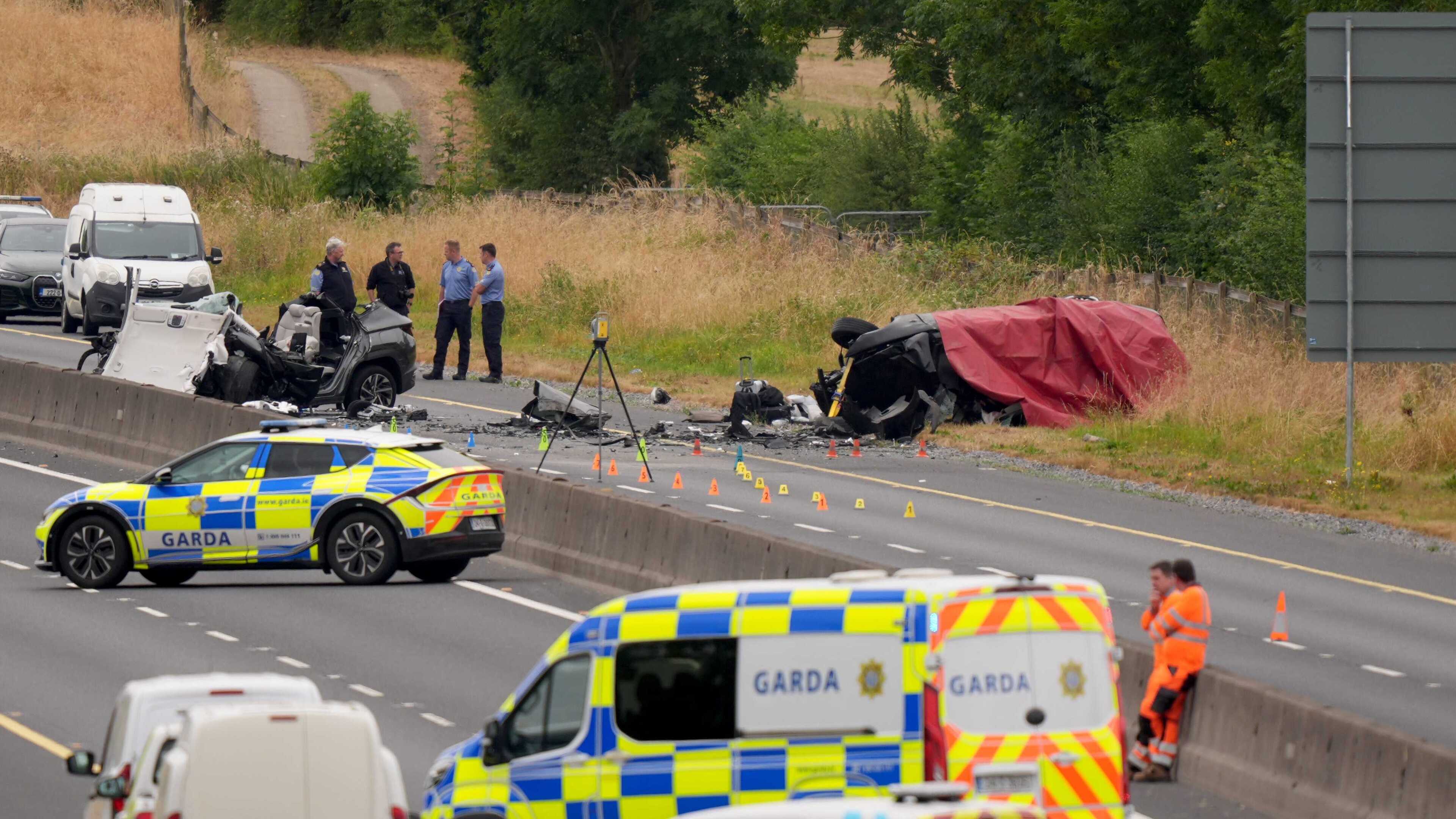 Five teenagers dead after crash involving car on wrong side of motorway