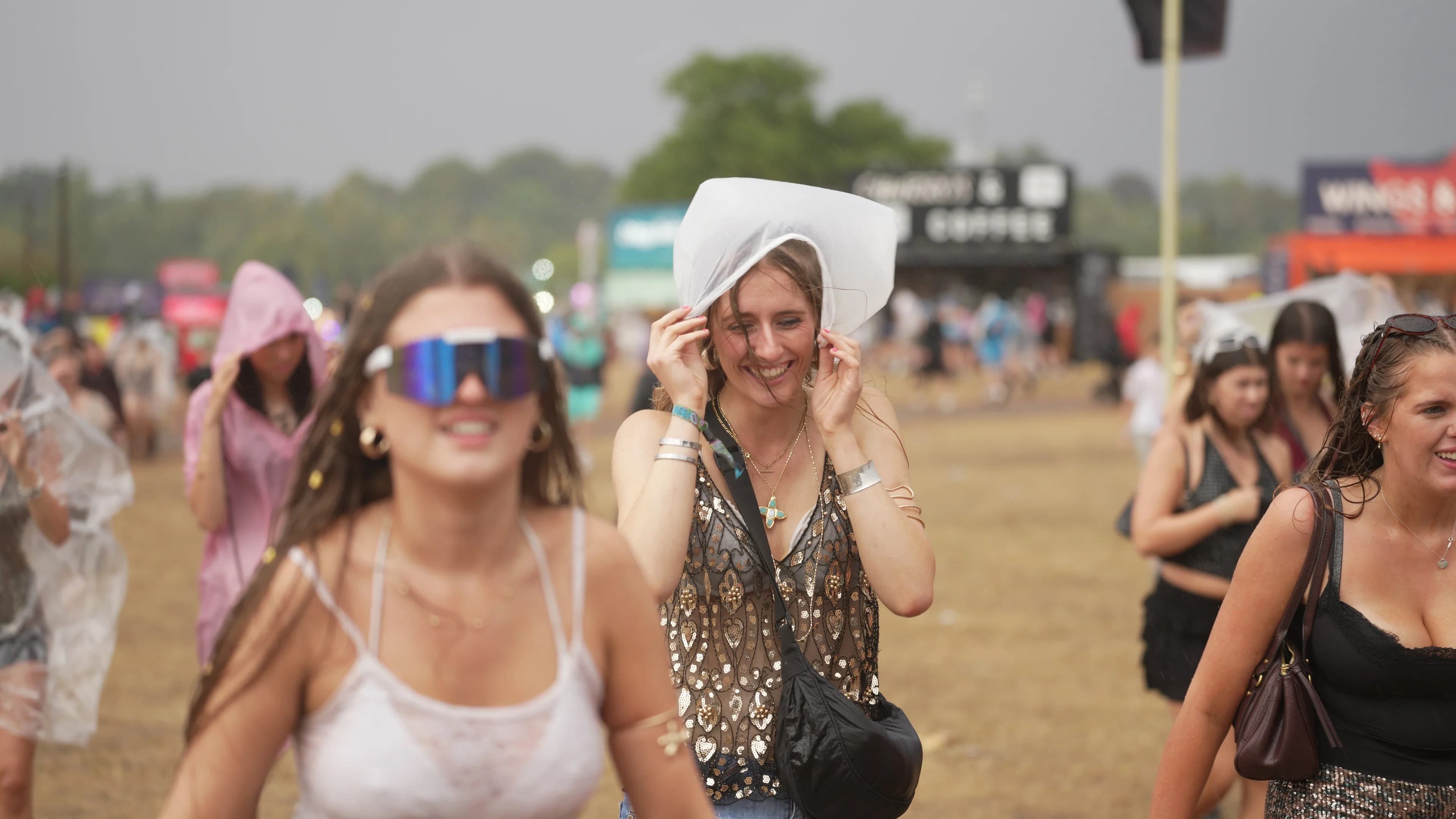 Yellow thunderstorm warning issued as festivalgoers face more wet weather - ITVX