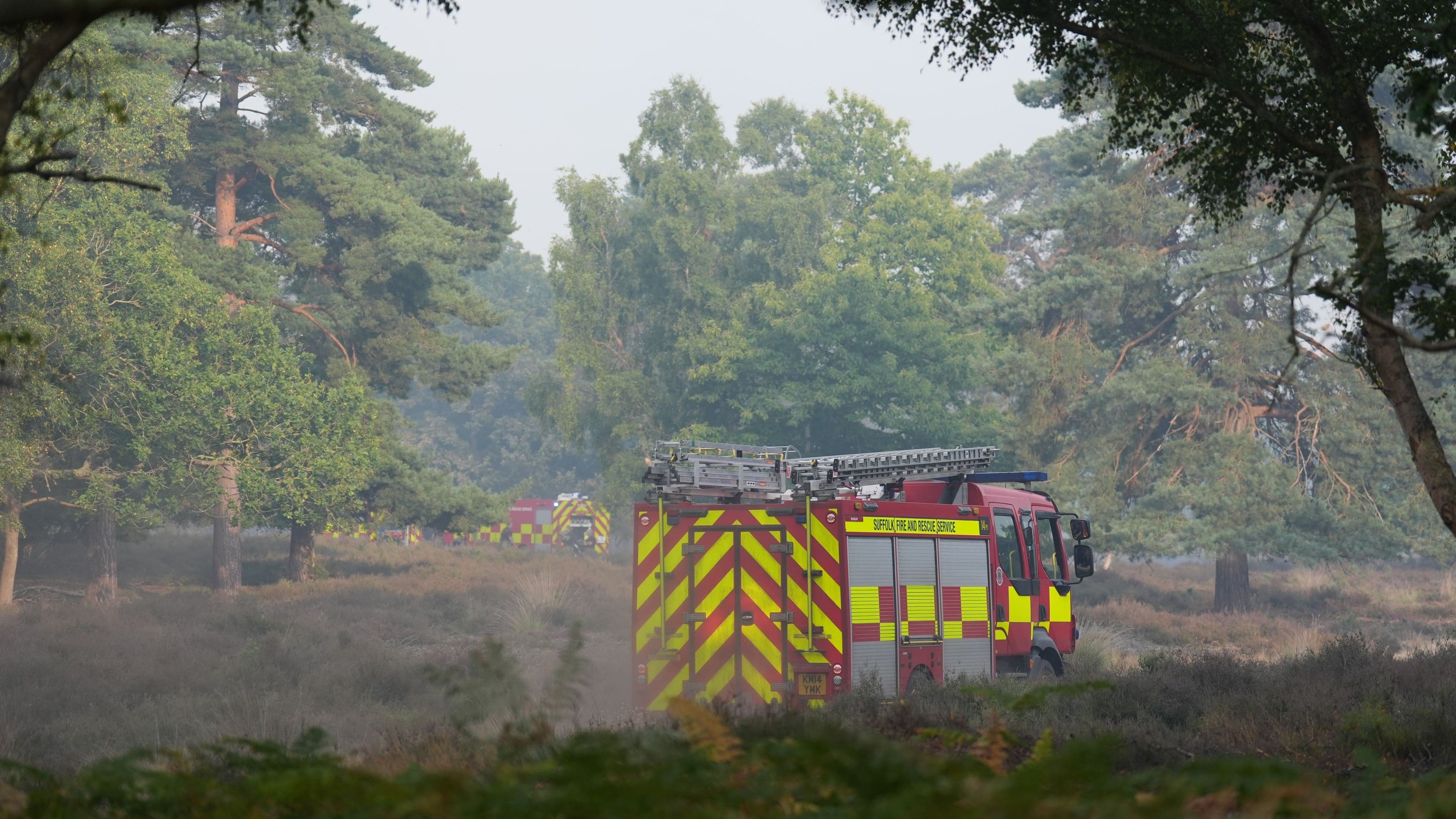 Firefighters in ‘better position’ as they tackle Suffolk wildfire for third day - ITVX