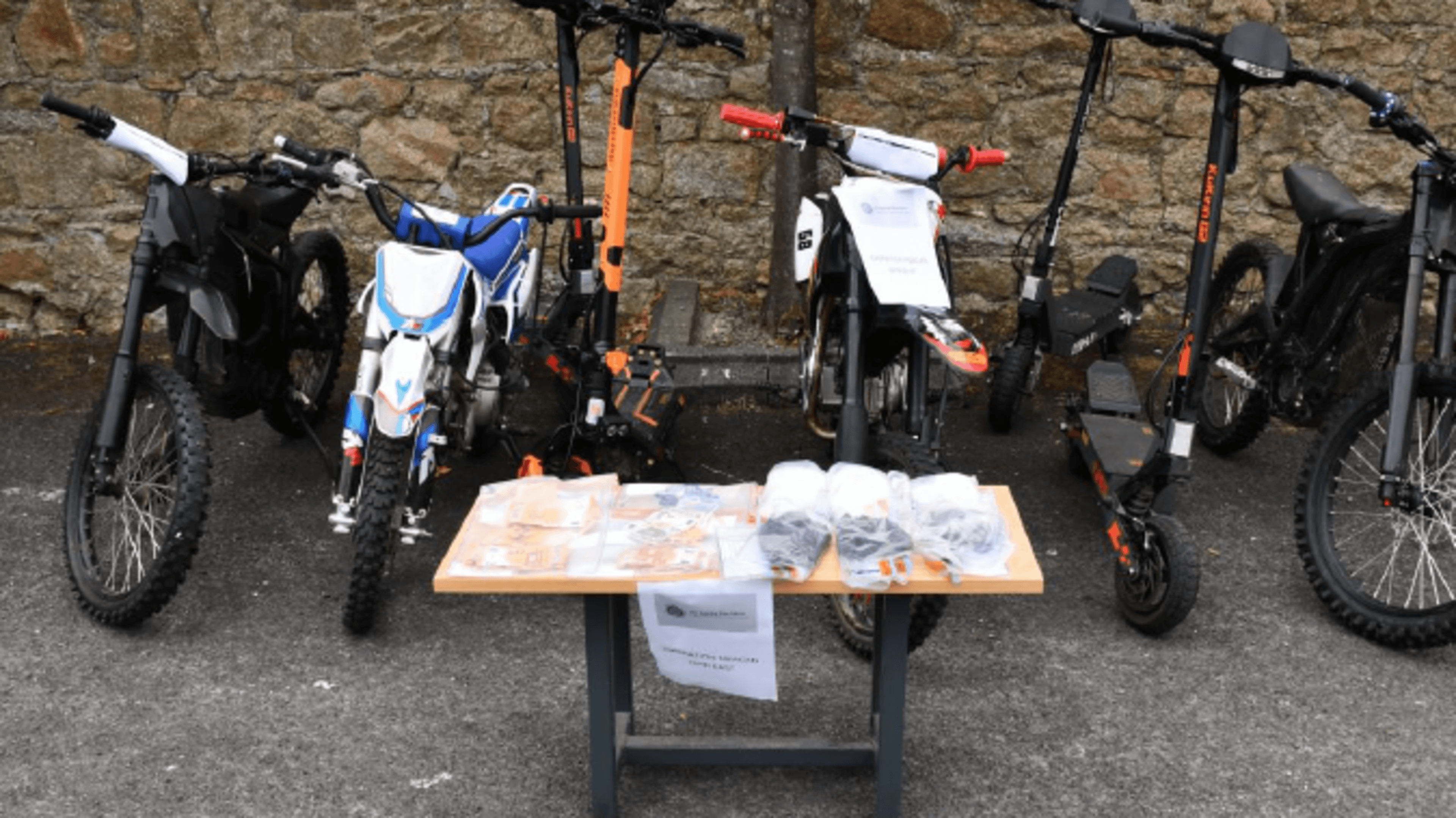 Four people arrested as gardaí seize €100k worth of drugs, cash and scrambler bikes in Dun Laoghaire