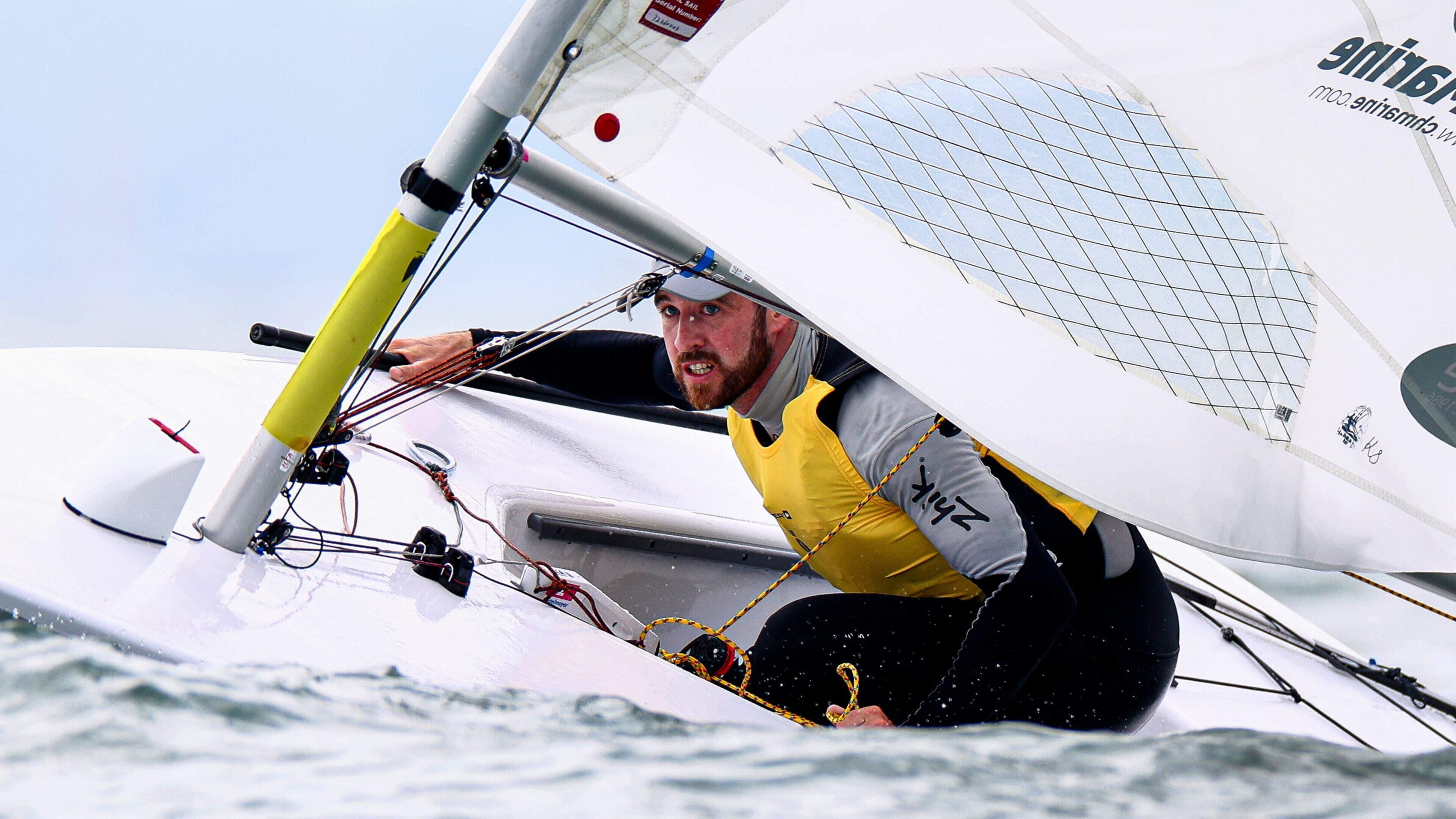 Home waters float Finn Lynch’s boat as he takes four-point advantage into gold fleet racing at World Championships