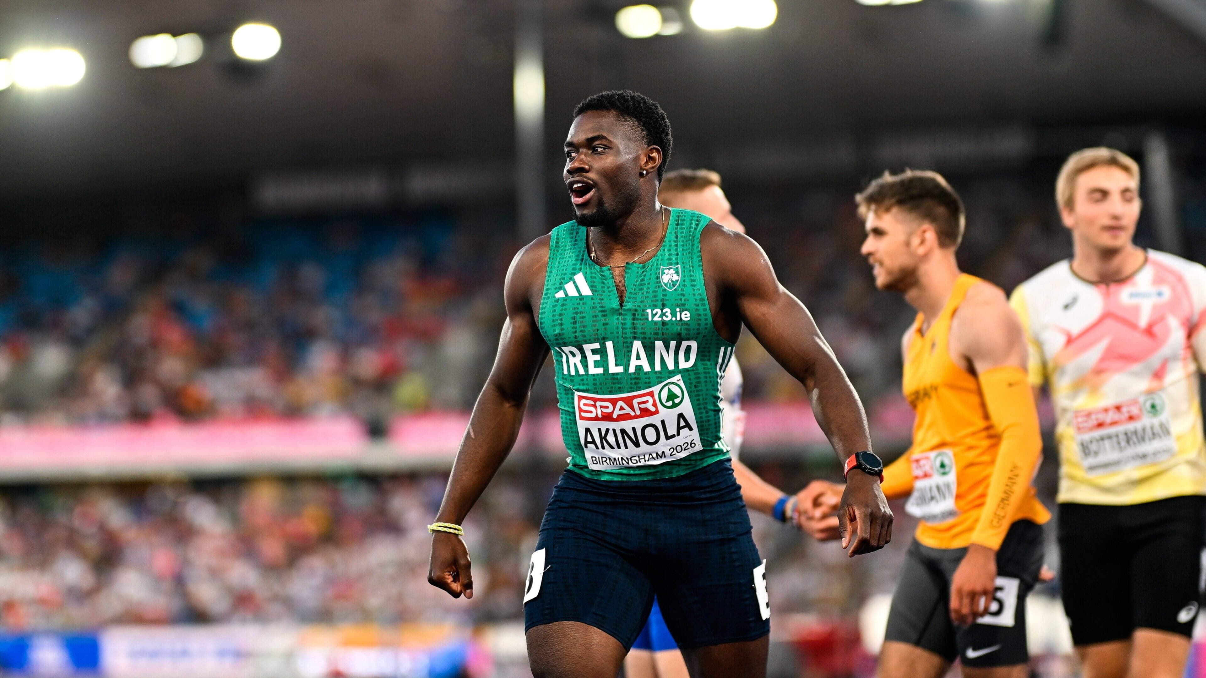 Irish duo Bori Akinola and Israel Olatunde bow out in European 100m semi-finals