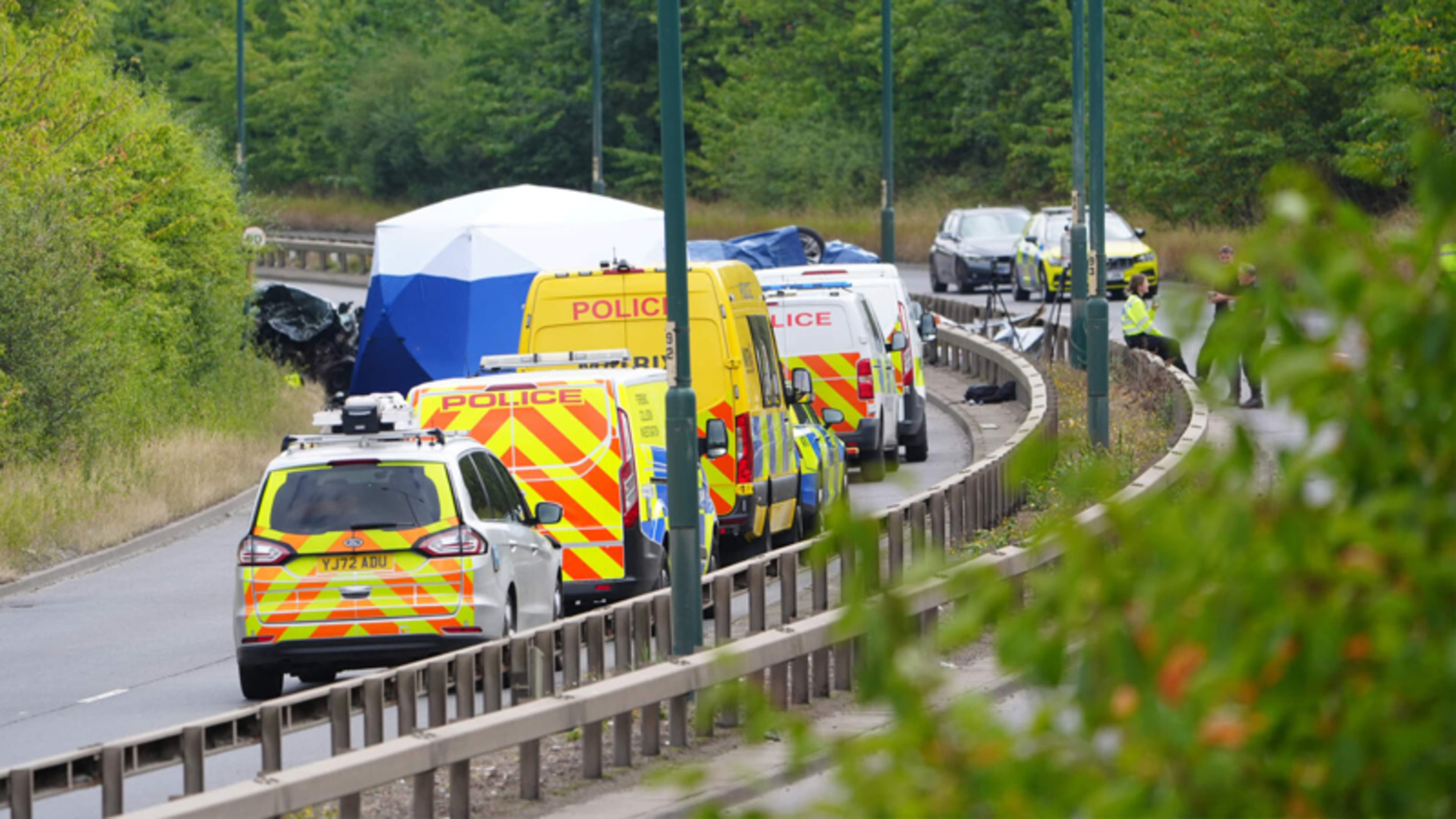 Police name teenagers and young men killed in UK wrong-way crash alongside two ‘brave’ police officers