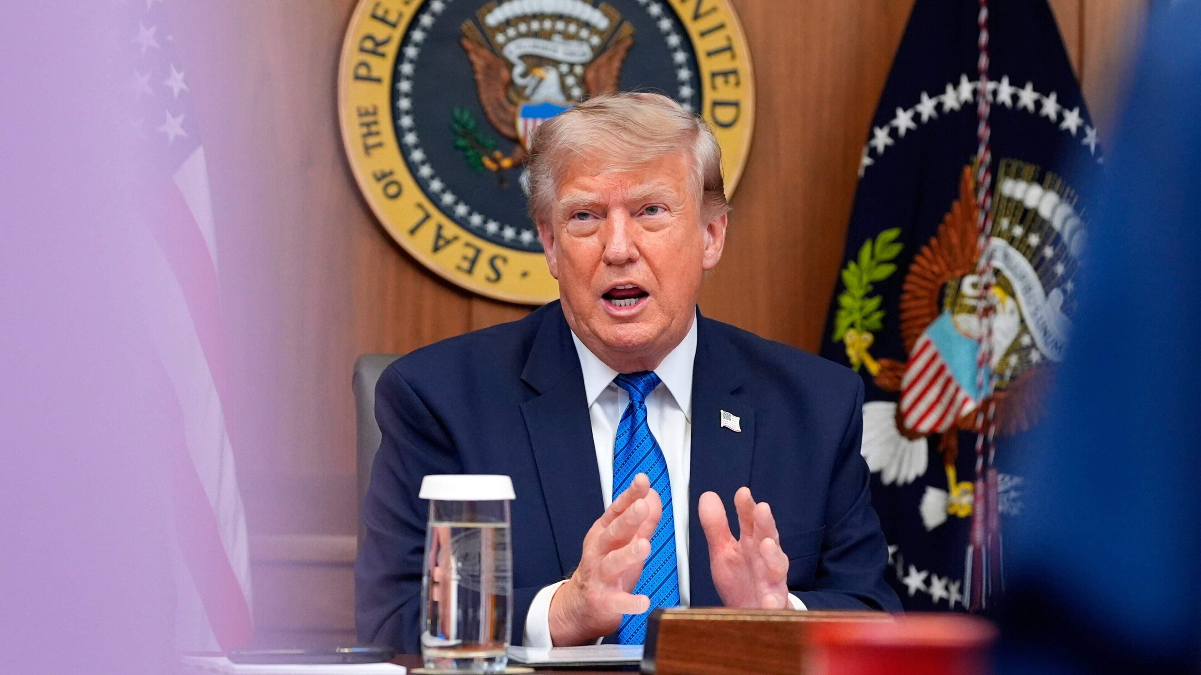 Trump says US will hold off on fresh Iran attack in hope of quick deal