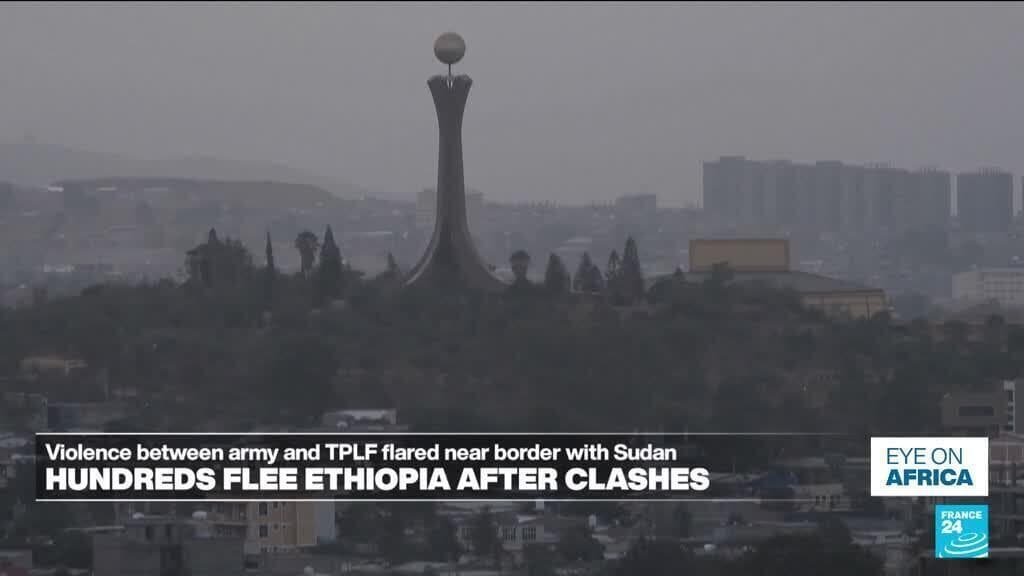 Hundreds flee Tigray after fighting flares near border