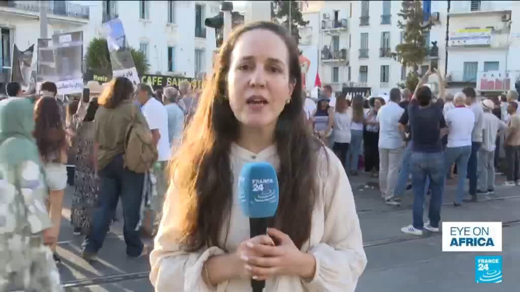 Tunisia opposition protests against president amid economic discontent