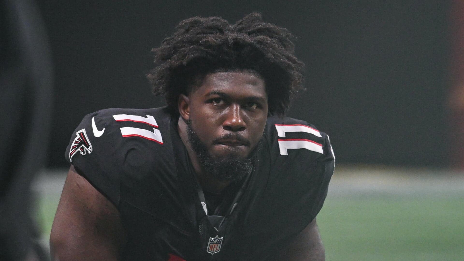 Falcons Edge Rusher Carted Off; Appears to Suffer Lower Leg Injury