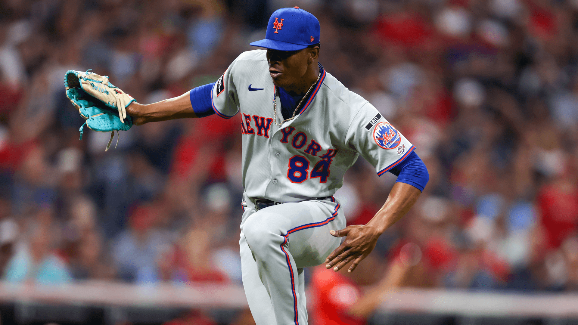 Mets reliever Jefry Yan reacts to boos as his viral strikeout celebration reaches the majors