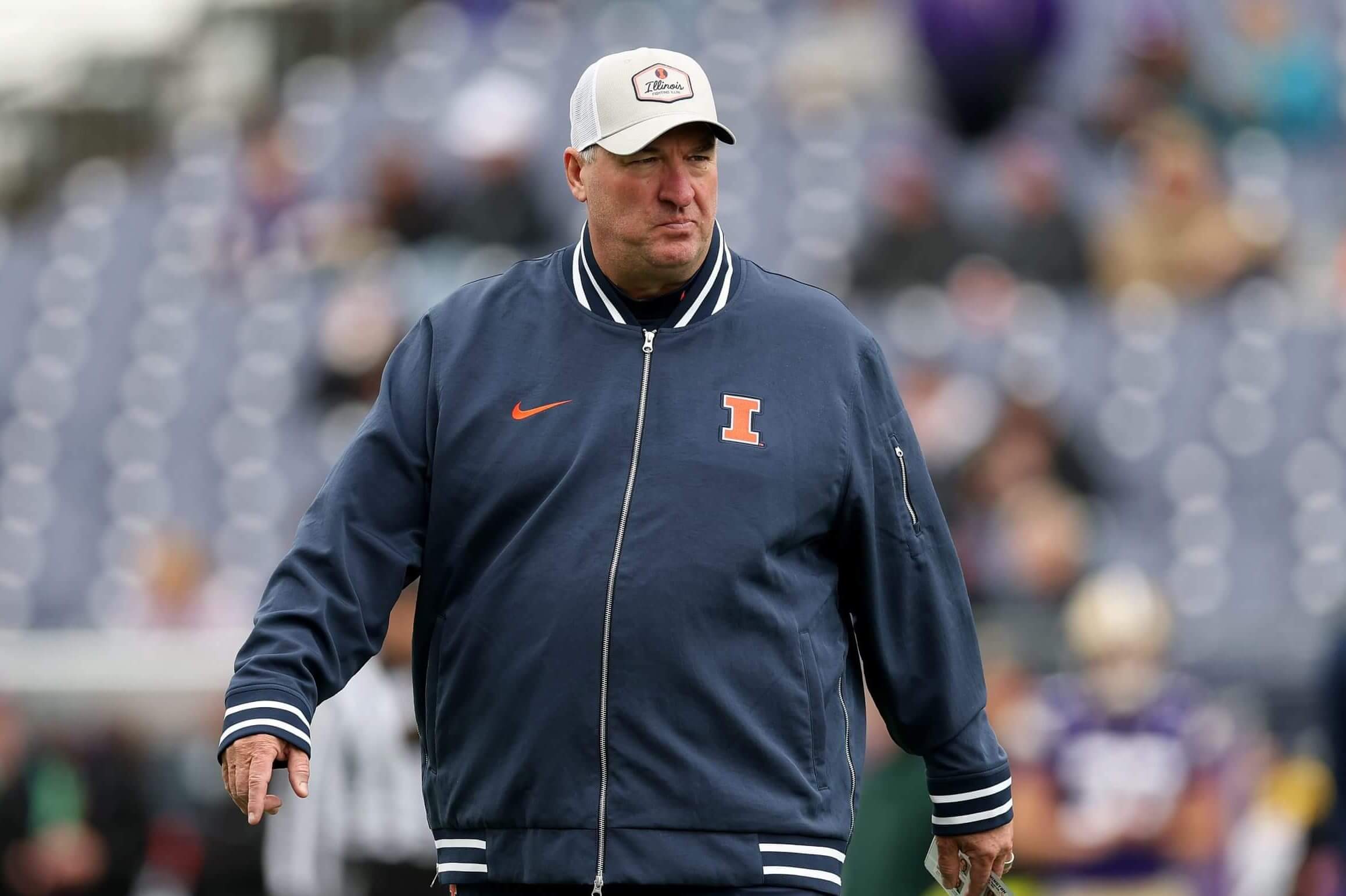 Illinois football coach Bret Bielema is bullish on the Big Ten