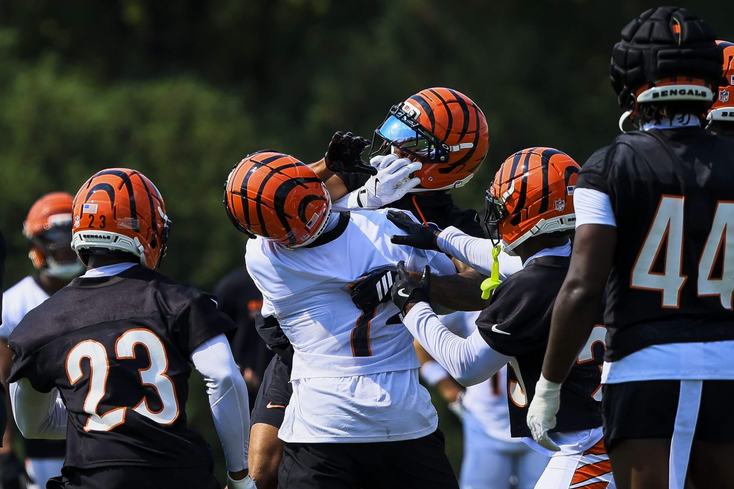 Bengals' season of urgency erupts in full view on Day 1 of training camp