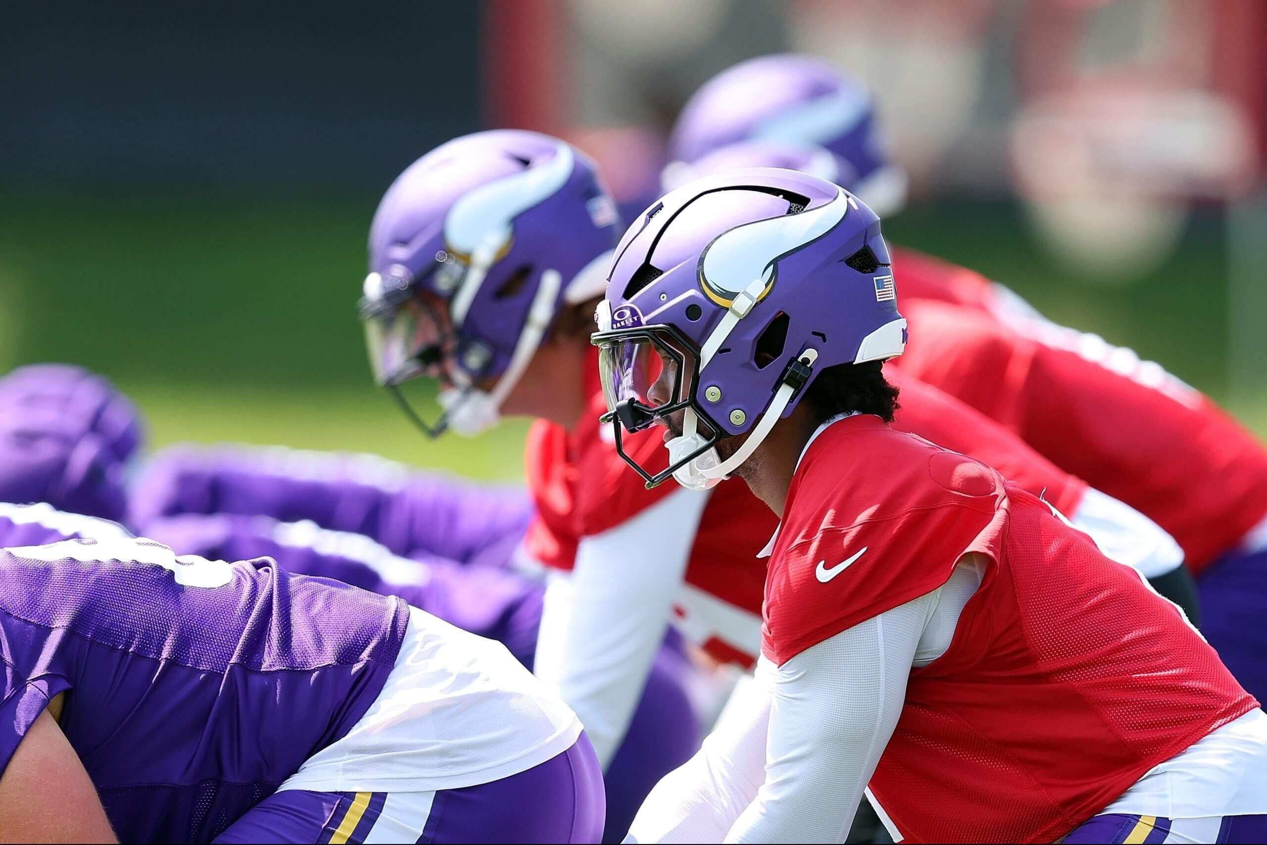 Kyler Murray gets more work with starters on Day 7 of Vikings camp, but J.J. McCarthy hanging in