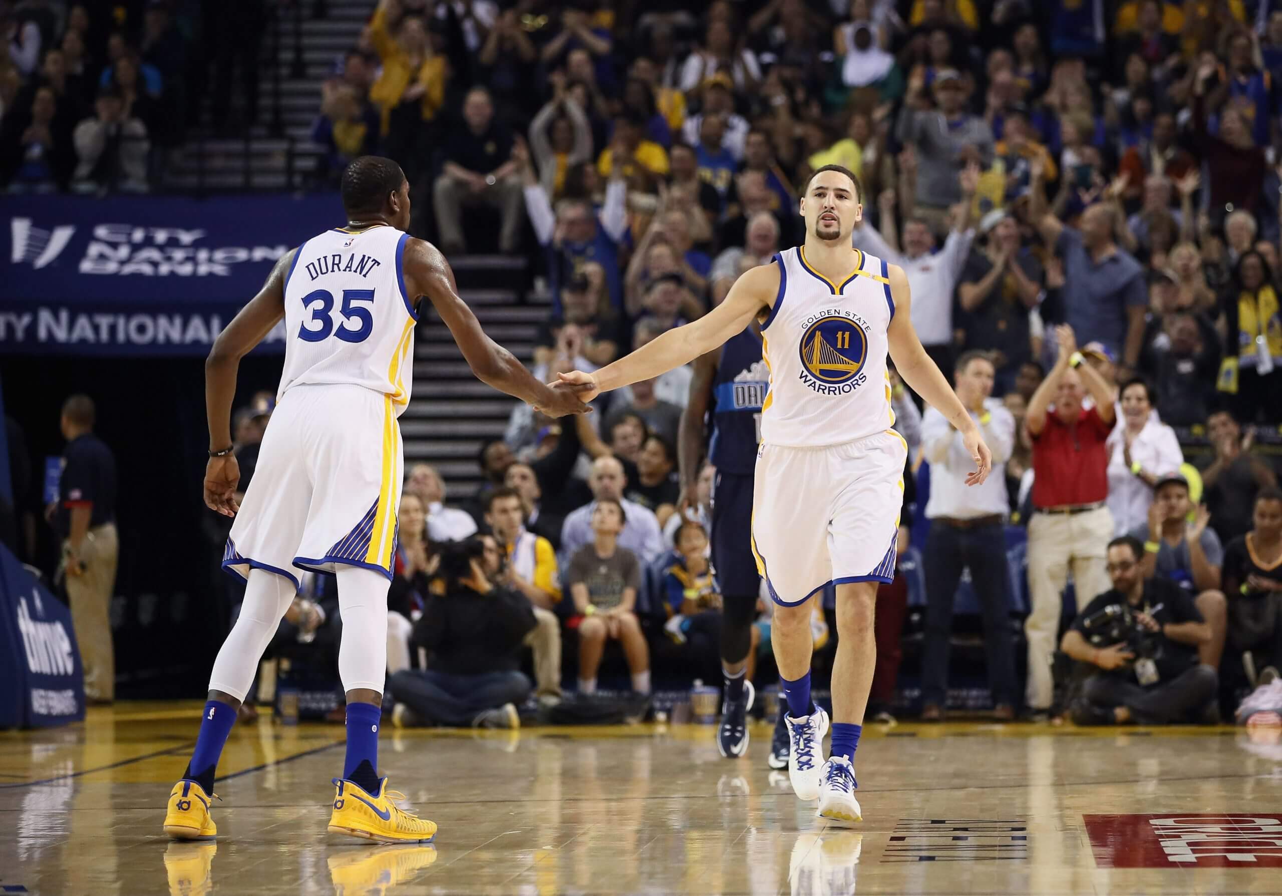 Klay Thompson objects to being used in Kevin Durant's Warriors-76ers comparison