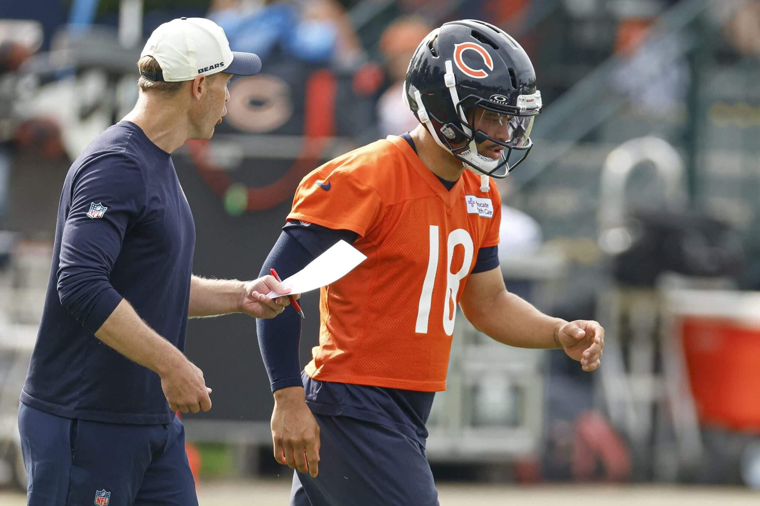Caleb Williams delivers big plays as Bears face training camp ‘midterm’