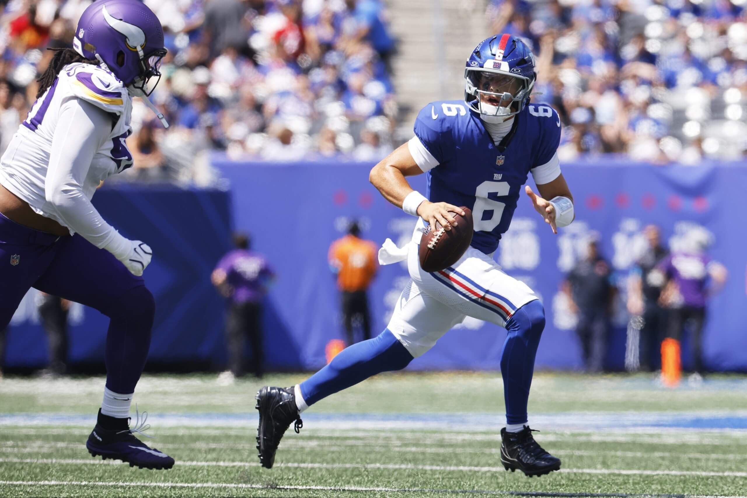 How Giants QB Jaxson Dart is acclimating to a new offense in New York