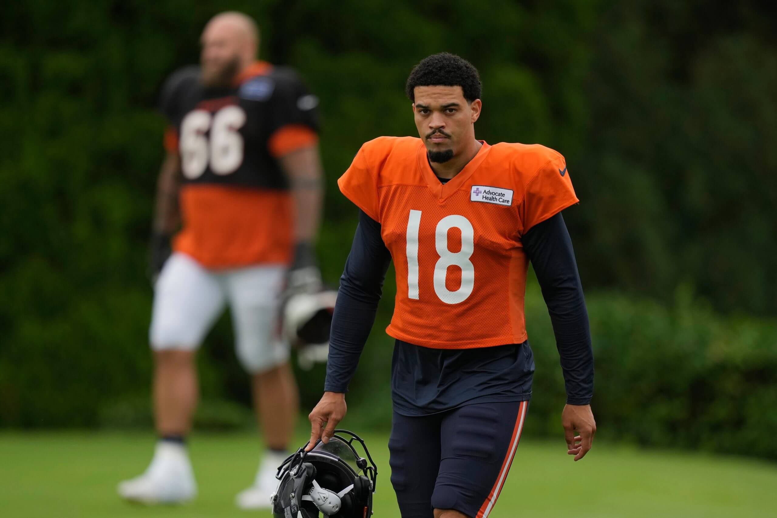 Bears QB Caleb Williams ends choppy day with interception as Bengals' pass rush hounds him