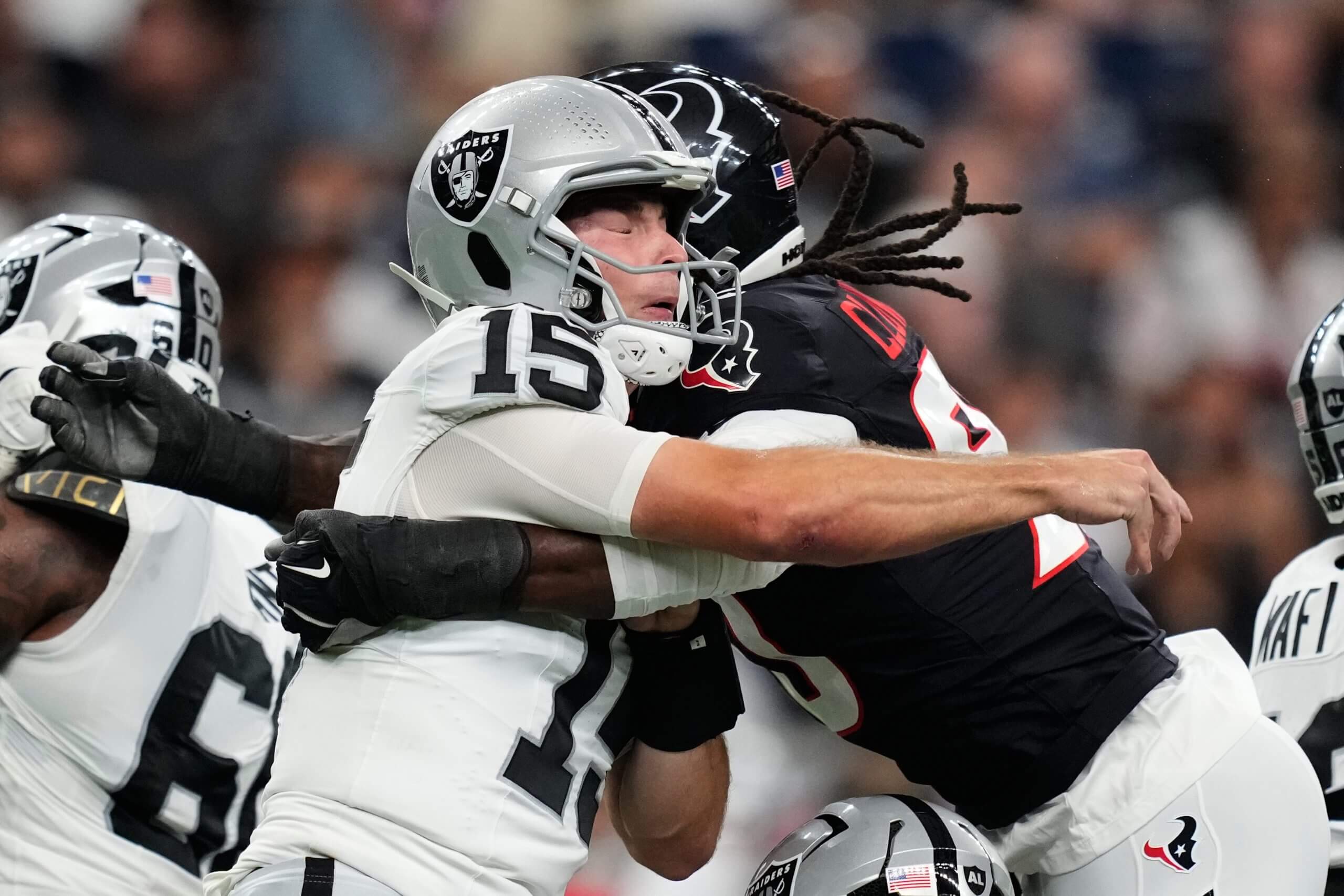 Fernando Mendoza Reveals What Maxx Crosby Told Him After Preseason Pick Six