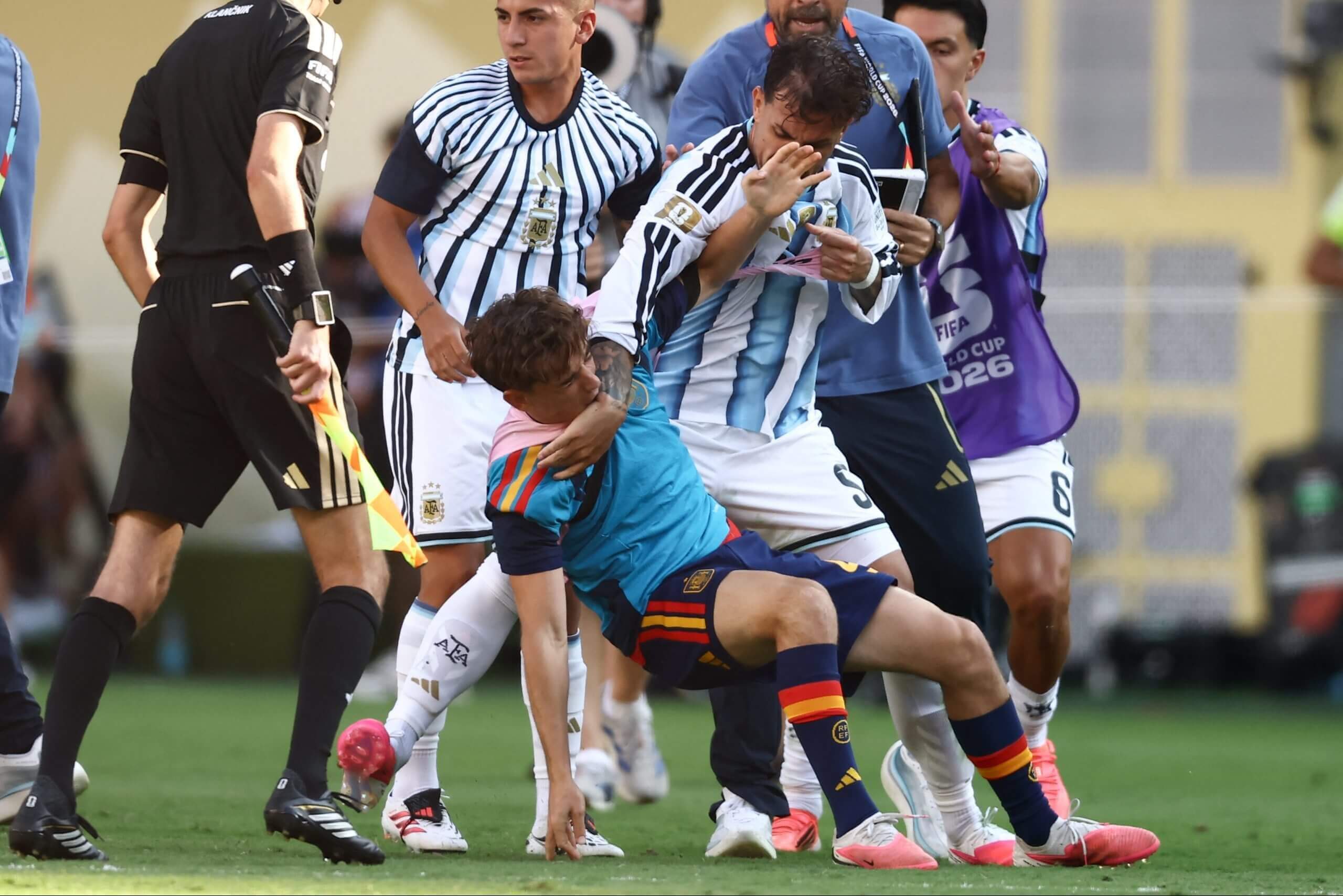 How do Argentina's combined 21-game bans compare to FIFA's other major punishments?