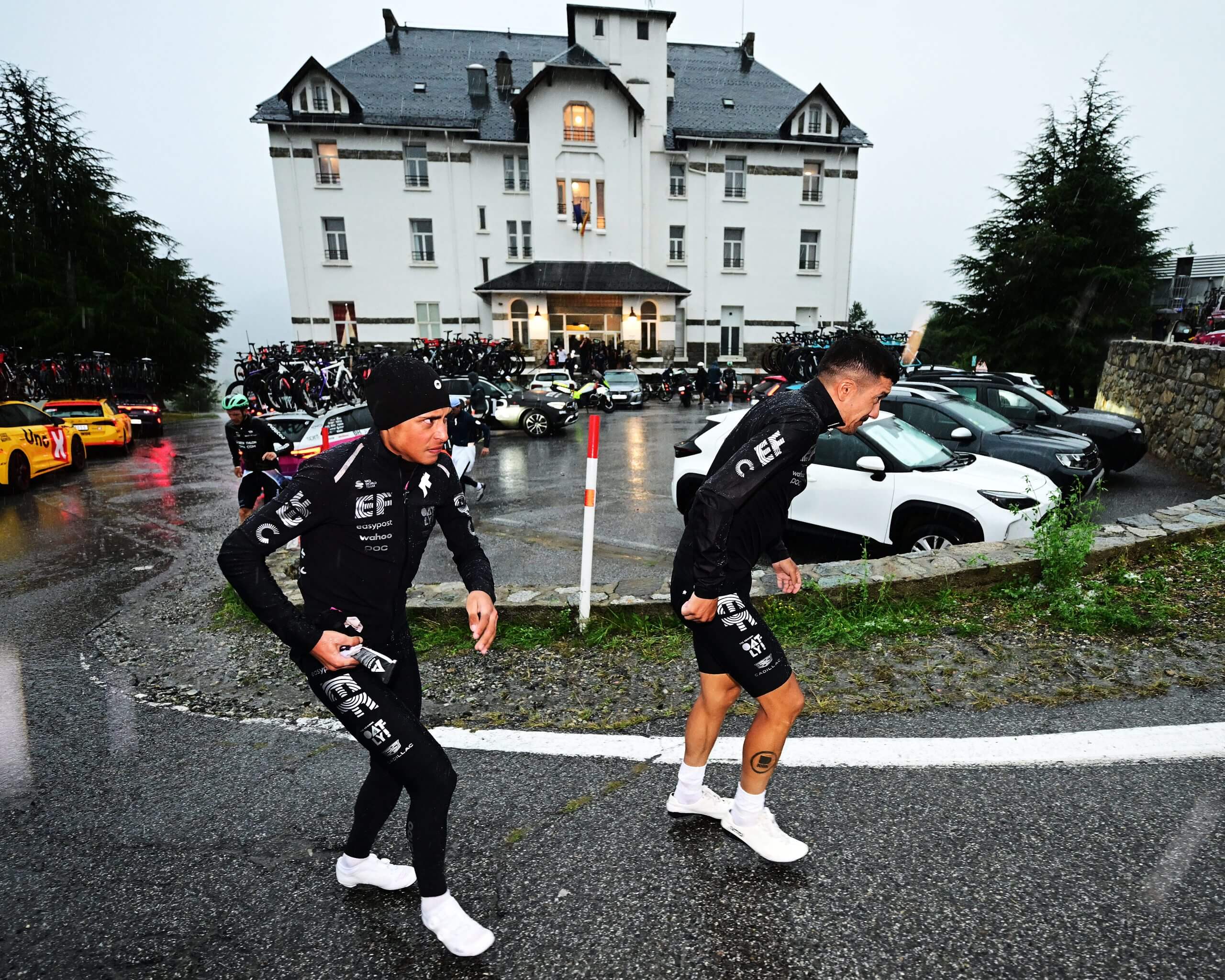 'It’s an open bar': How a one-star hotel sheltered the Vuelta a Espana peloton from extreme hailstorm